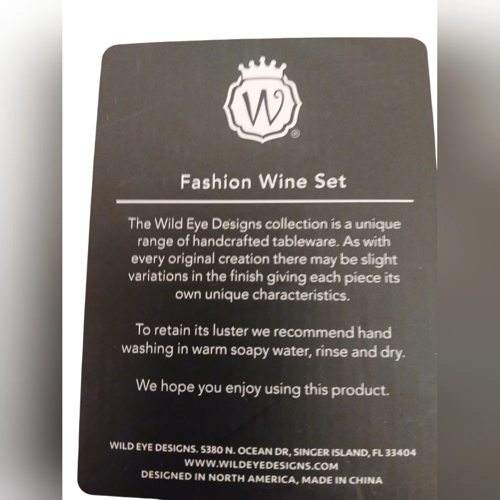 Wild Eyes Designs - Ladies Fashion Wine Set, 1 Cork Screw, 2 Wine Bottle... - Picture 4 of 5
